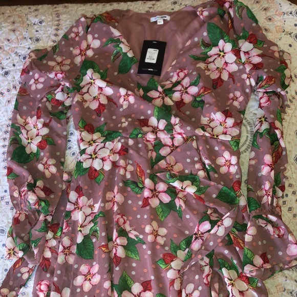 Fashion Nova Floral Mauve Maxi Dress - Picture 2 of 6